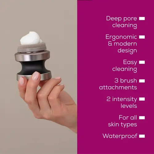 Уред за лице, Beurer FC 59 Facial brush; PX7; Rechargeable battery; Incl.3 brush attachments (silicone, sensitive, exfoliating) and 1 x USB-C cable;Bi-directional rotation;2 speeds Waterproof (IPX7) - image 5