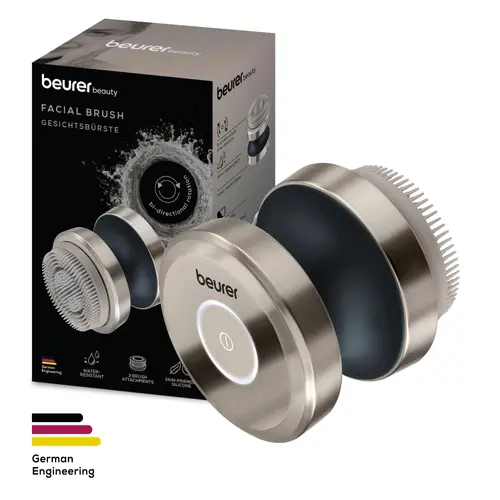 Уред за лице, Beurer FC 59 Facial brush; PX7; Rechargeable battery; Incl.3 brush attachments (silicone, sensitive, exfoliating) and 1 x USB-C cable;Bi-directional rotation;2 speeds Waterproof (IPX7) - image 6