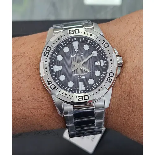 Мъжки аналогов часовник Casio - MTD-140D-1AVDF - image 2