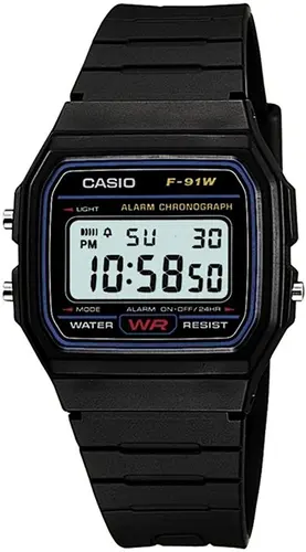 Ανδρικό ρολόι CASIO - F-91W-3DG - 1