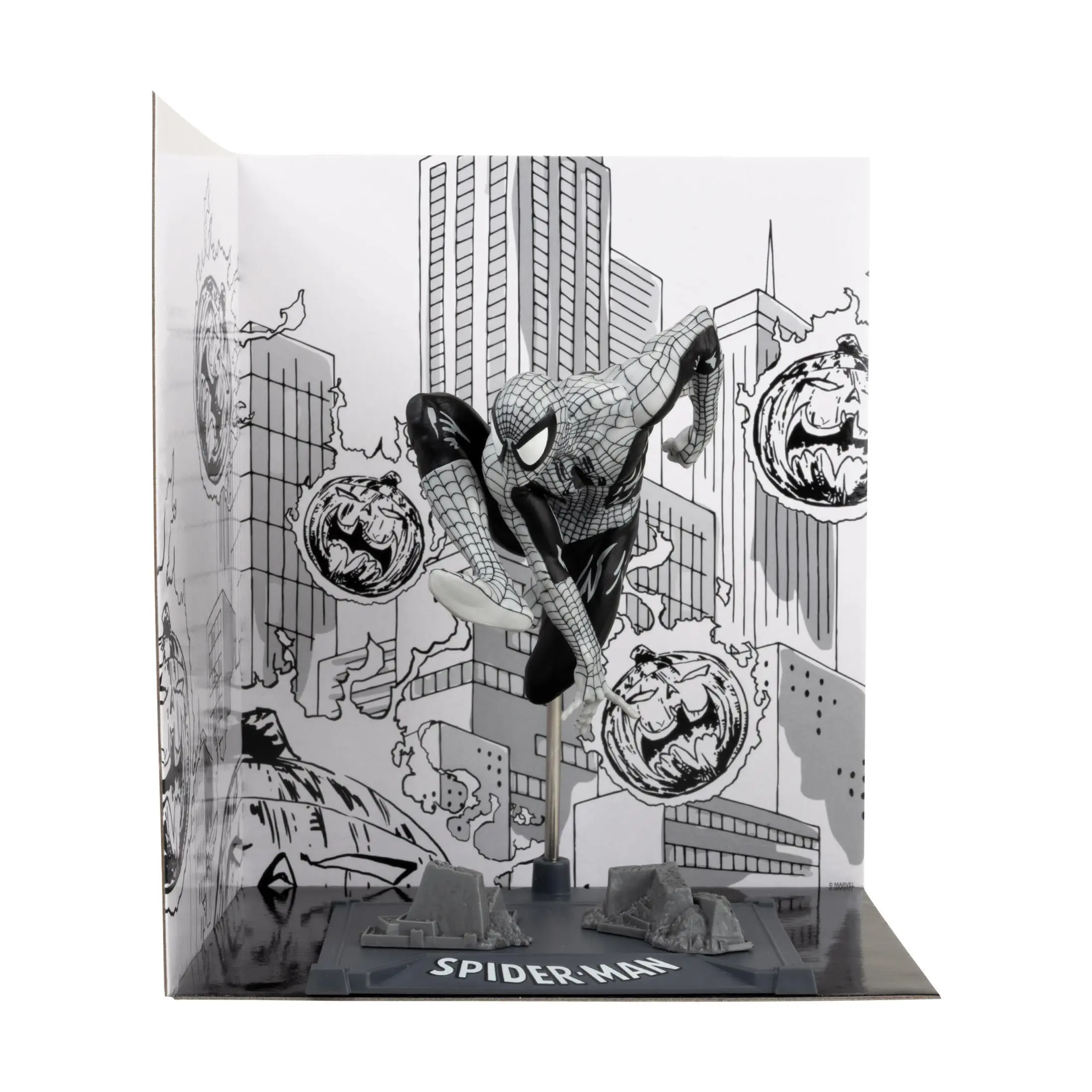 Φιγούρα FMarvel Spider-Man (Line Art) 1:10th Scale Collectible with Scene (Spider-Man #6) Gold Label