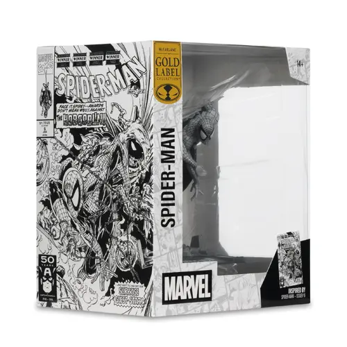 Фигурка FMarvel Spider-Man (Line Art) 1:10th Scale Collectible with Scene (Spider-Man #6) Gold Label - image 6