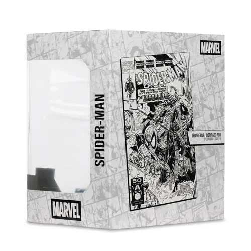 Фигурка FMarvel Spider-Man (Line Art) 1:10th Scale Collectible with Scene (Spider-Man #6) Gold Label - image 7