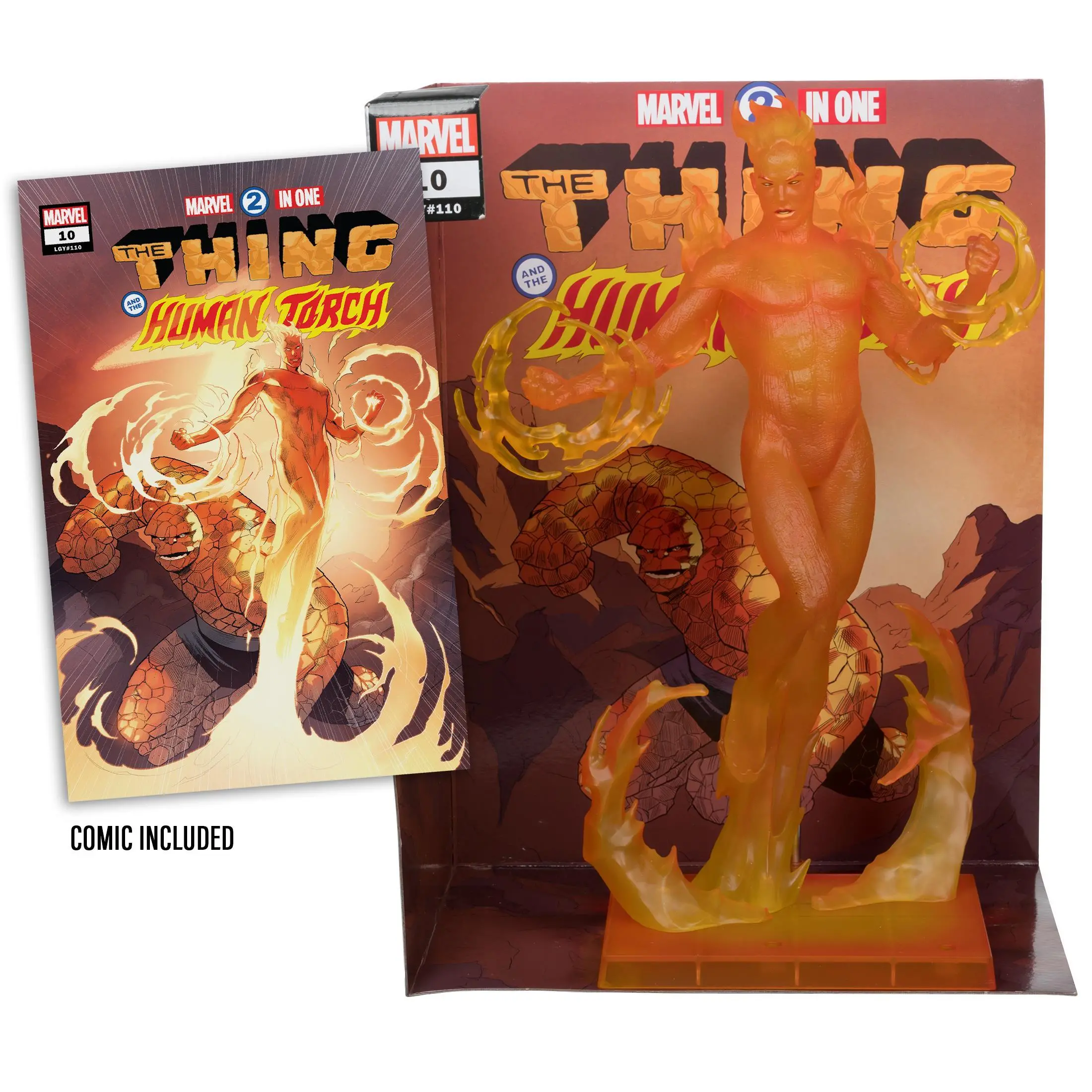 Фигурка Marvel Human Torch 1:6th Scale Collectible with Scene (Marvel 2-in-One #10) - image 1