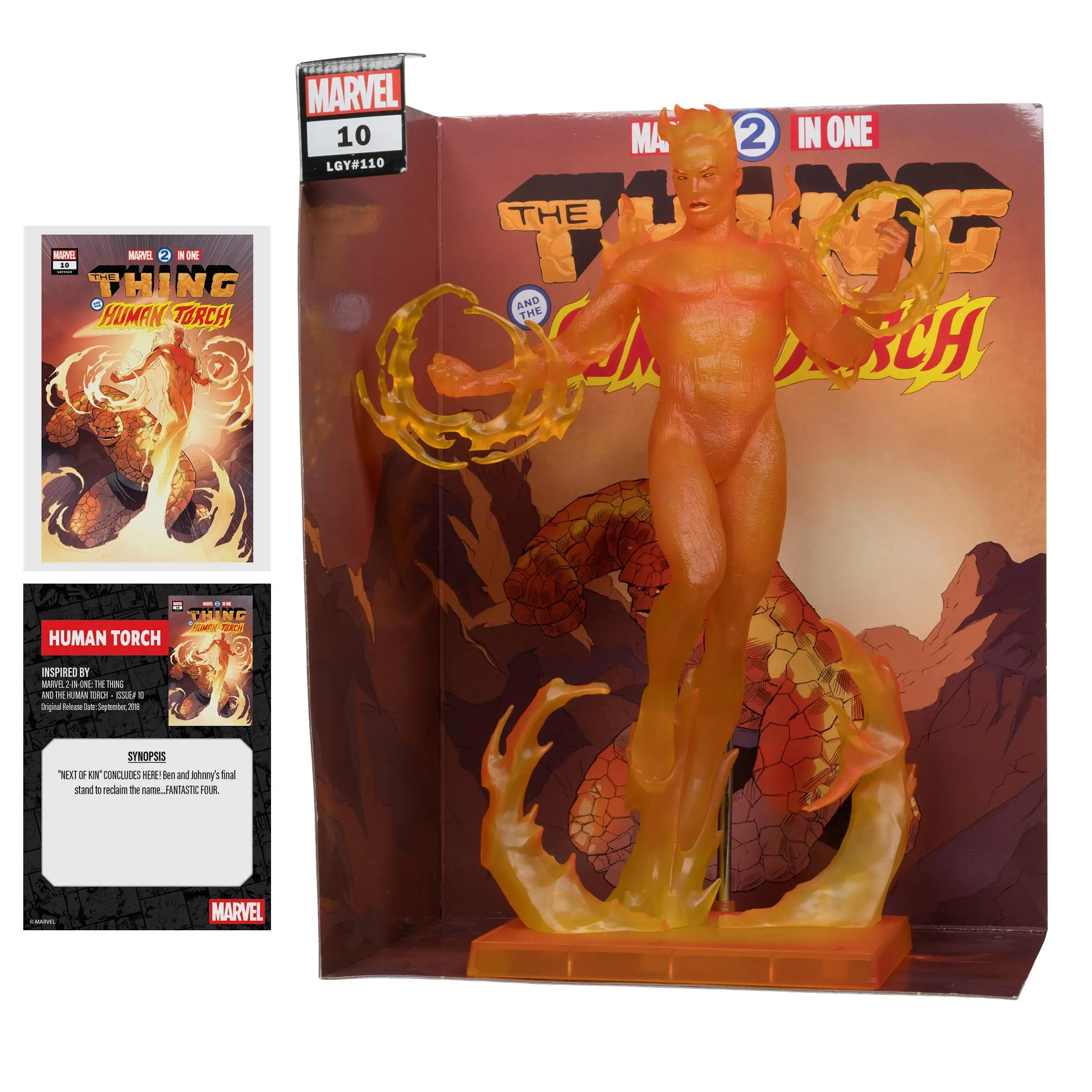 Фигурка Marvel Human Torch 1:6th Scale Collectible with Scene (Marvel 2-in-One #10) - image 2