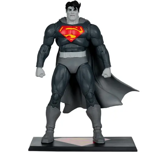 Figurină DC Multiverse Superman (The Dark Knight Returns) Black & White Accent Edition Gold Label 7in - 5