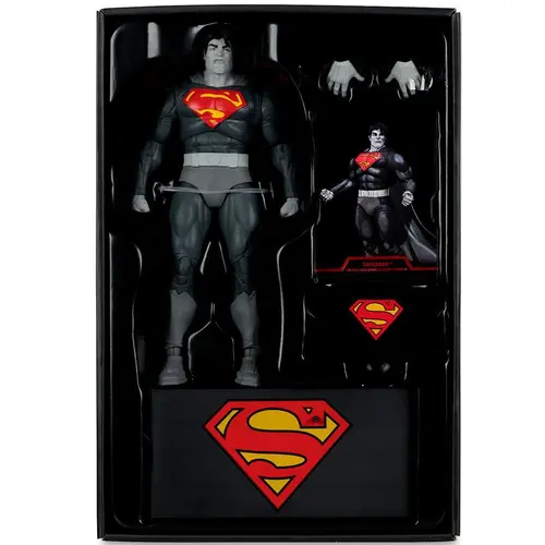 Figurină DC Multiverse Superman (The Dark Knight Returns) Black & White Accent Edition Gold Label 7in - 7
