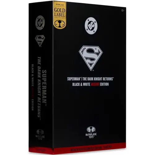 Фигурка DC Multiverse Superman (The Dark Knight Returns) Black & White Accent Edition Gold Label 7in - image 8