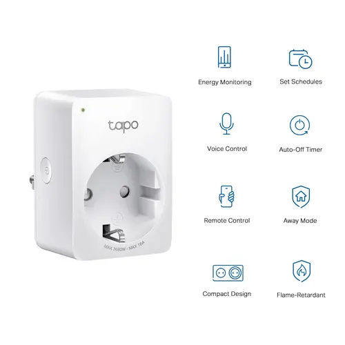 Управляем контакт TP-LINK Tapo P110(4-pack), Wi-Fi, Energy Monitoring,3680W - image 1