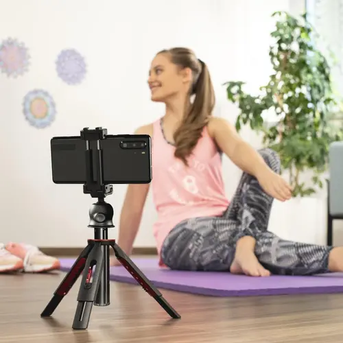HAMA Trepied „Solid 80 Ball” pentru smartphone-uri, telecomandă Bluetooth pentru fotografii, max. 80 cm - 11