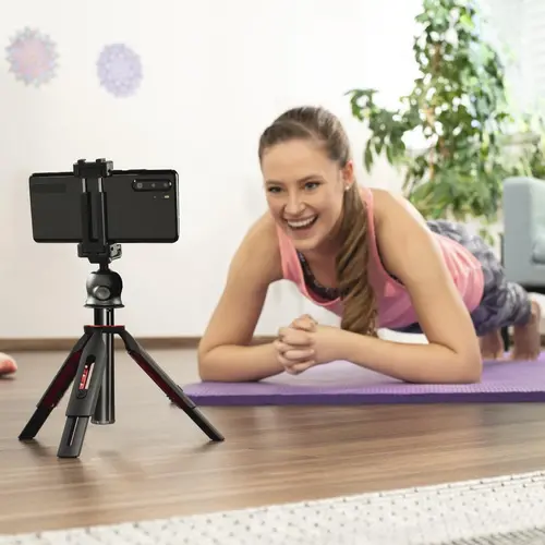 HAMA Trepied „Solid 80 Ball” pentru smartphone-uri, telecomandă Bluetooth pentru fotografii, max. 80 cm - 12