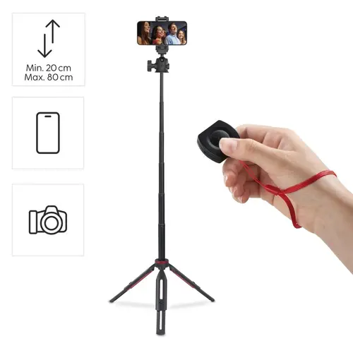 HAMA Трипод “Solid 80 Ball” за смартфони, Bluetooth дистанционно за снимки, макс. 80 см. - image 18