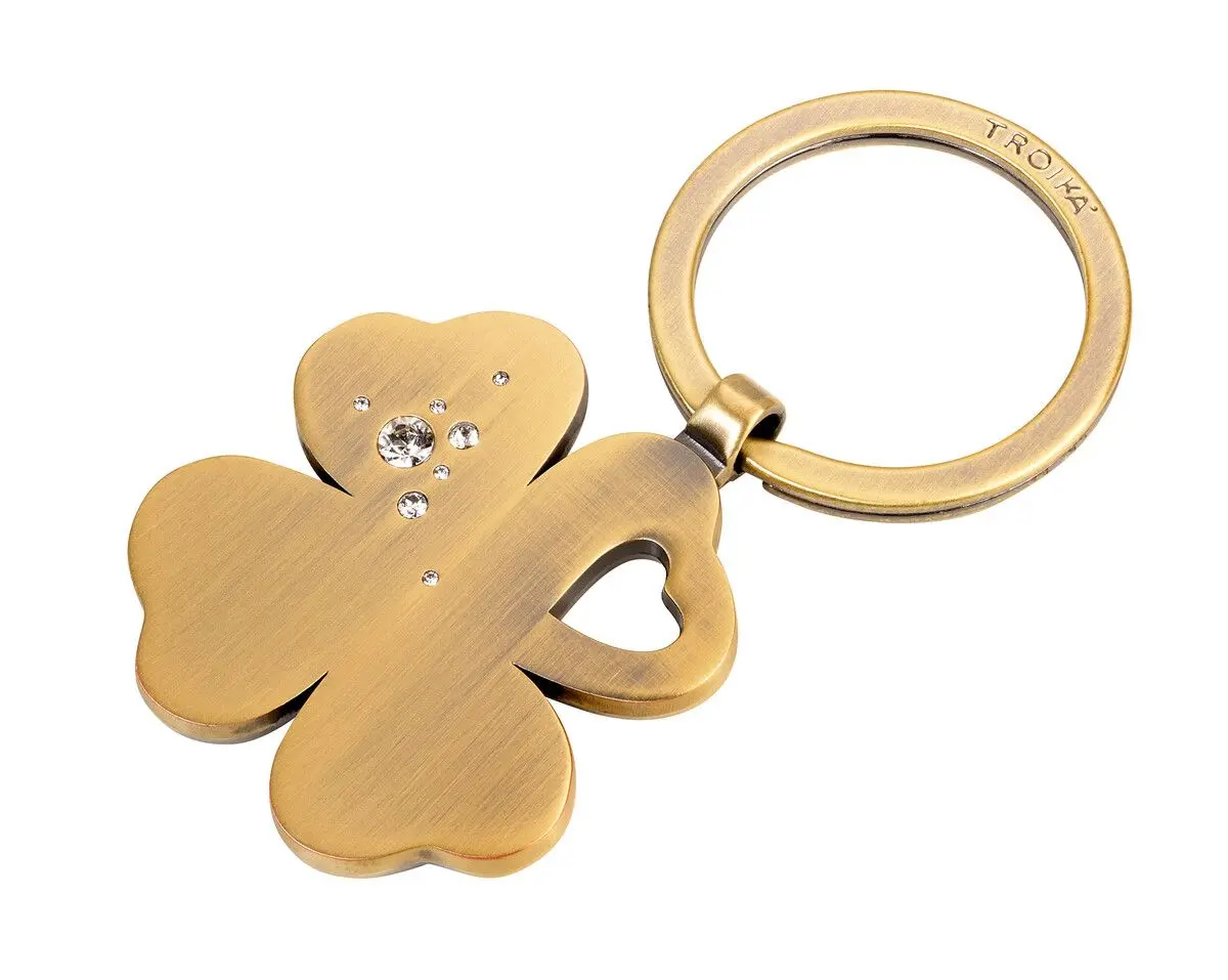 Ключодържател Troika- GIRLS BEST FRIENDS "Clover Bronze", златист