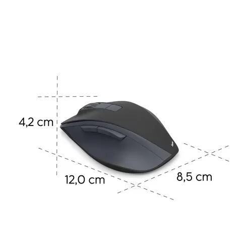 HAMA Безжична оптична мишка WM-500 Recharge , черна, 6 бут.,800/1200/1600 dpi, безшумна - image 12