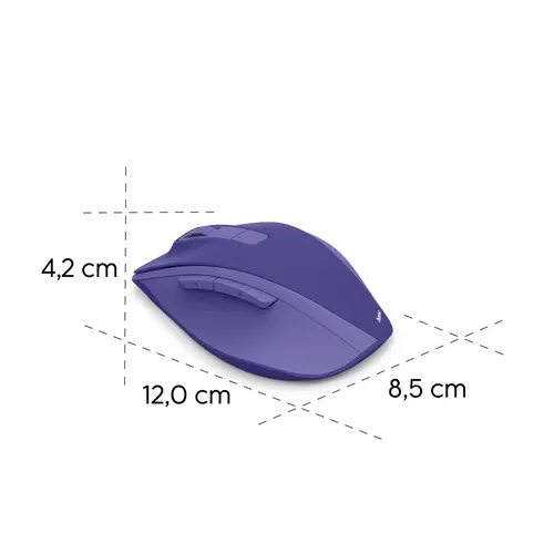 HAMA Безжична оптична мишка WM-500 Recharge, 6 бут.,800/1200/1600 dpi, безшумна, лилаво - image 13