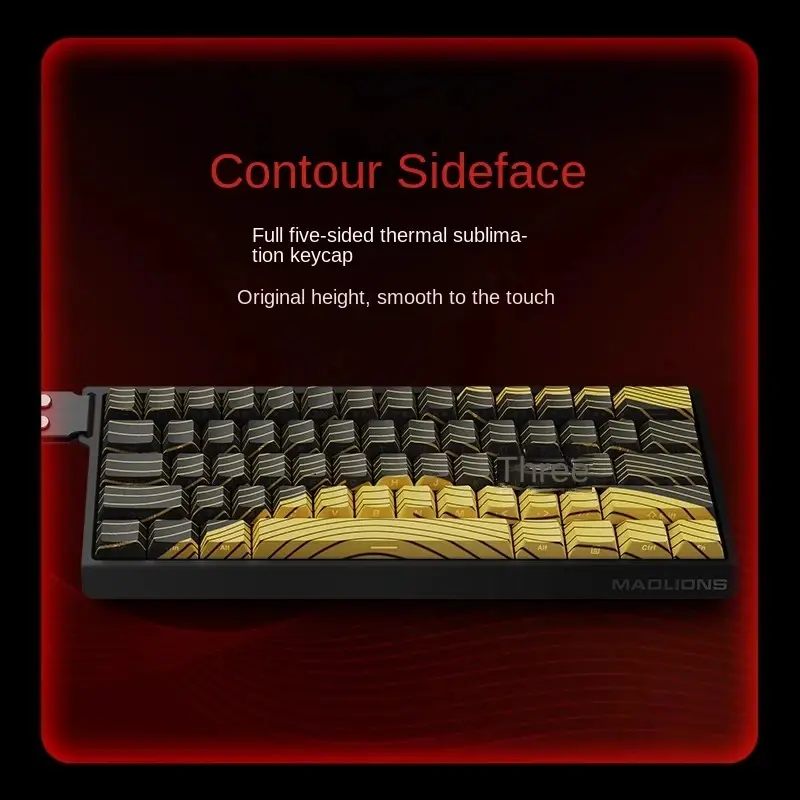 Madlions професионална геймърска механична клавиатура Professional Gaming Mechanical Keyboard MAD 68 HE Flagship V2 - 8K, Magnetic Amber Pro Switches - White - image 4