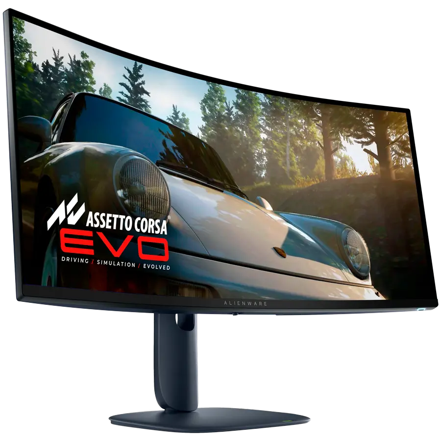 Monitor LED Alienware AW3425DW 34.2", 3440x1440, UW-QHD, 240Hz, QD-OLED AG, 21:9, 1.5m:1, 250 cd/m2 / 1000 cd/m2, 0.03ms GTG, 178/178, 99.3% DCI-P3, DP, 2xHDMI, 1xUSB-B, 1xUSB-A, 1xUSB-C (15W), T/S/H Adj (11cm), Curved (1800R), True Black, 3Y - image 1