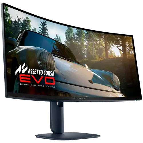 Monitor LED Alienware AW3425DW 34.2", 3440x1440, UW-QHD, 240Hz, QD-OLED AG, 21:9, 1.5m:1, 250 cd/m2 / 1000 cd/m2, 0.03ms GTG, 178/178, 99.3% DCI-P3, DP, 2xHDMI, 1xUSB-B, 1xUSB-A, 1xUSB-C (15W), T/S/H Adj (11cm), Curved (1800R),  True Black, 3Y - image 1