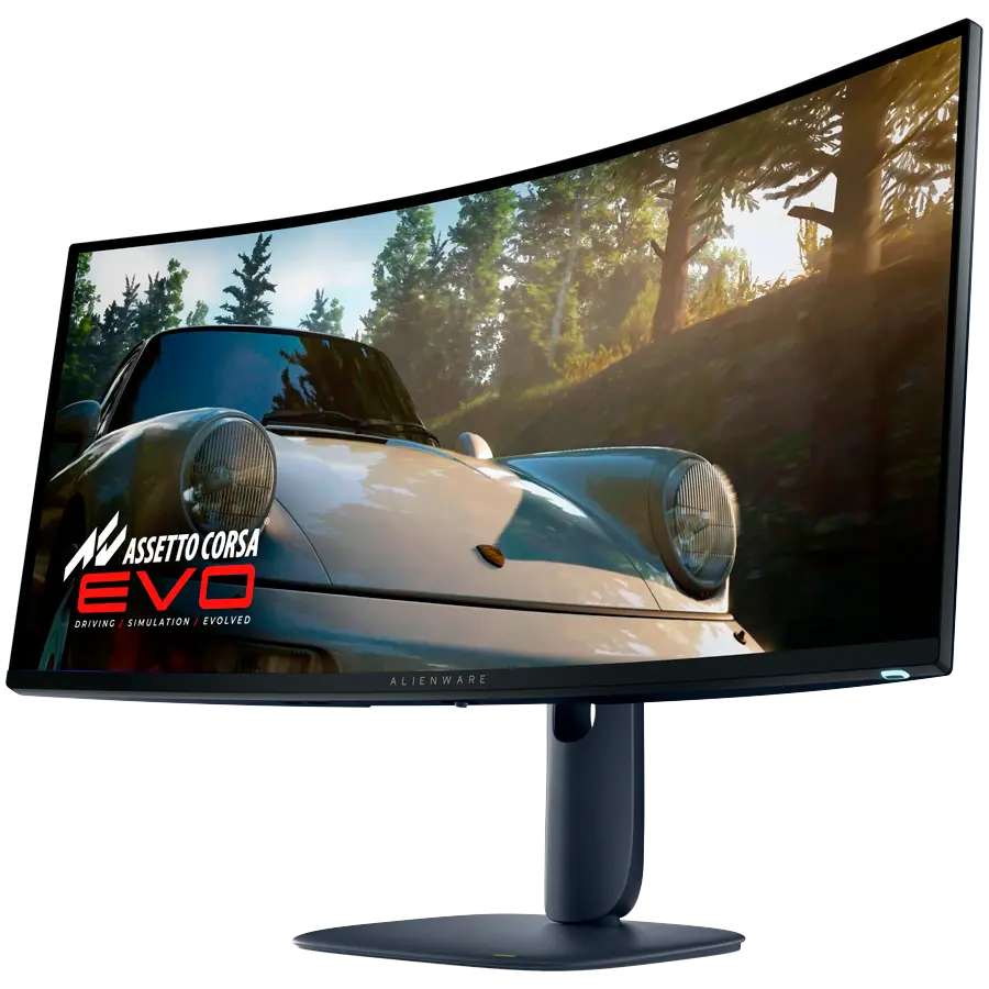 Monitor LED Alienware AW3425DW 34.2", 3440x1440, UW-QHD, 240Hz, QD-OLED AG, 21:9, 1.5m:1, 250 cd/m2 / 1000 cd/m2, 0.03ms GTG, 178/178, 99.3% DCI-P3, DP, 2xHDMI, 1xUSB-B, 1xUSB-A, 1xUSB-C (15W), T/S/H Adj (11cm), Curved (1800R), True Black, 3Y - image 2