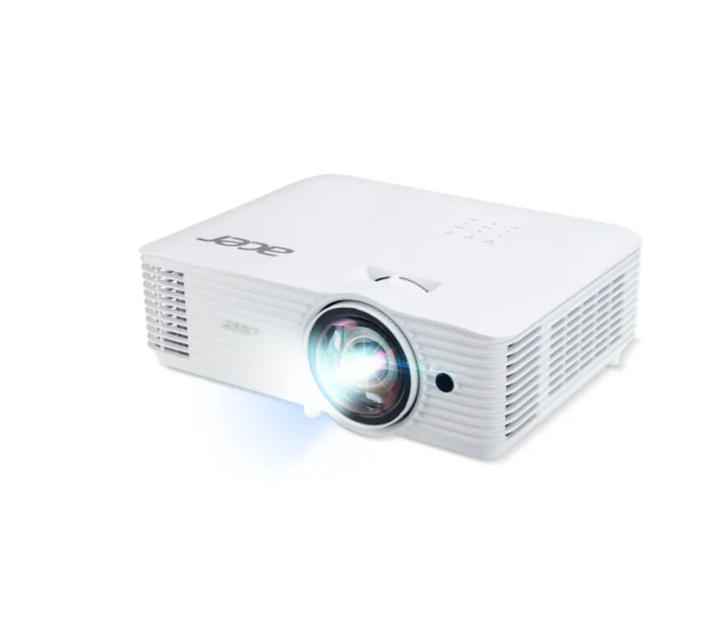 Мултимедиен проектор, Acer Projector S1387, DLP, Short Throw, WXGA (1280x800), 4000 ANSI Lumens, 20 000:1, 1x, 3D Ready, HDMI 2x1.4, DC Out (5V/1A, USB-A), RS232, Speaker 16W, Bluelight Shield, 3.1 kg, 3Y, White