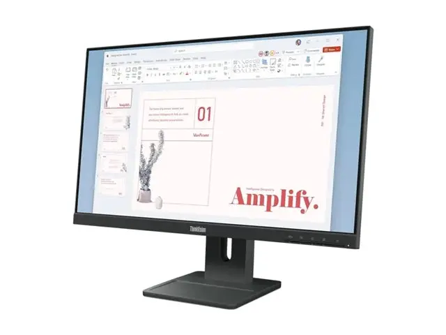 Монитор, Lenovo ThinkVision E24-40 23.8" IPS, WLED, 1920x1080, 16:9, 4ms, 100Hz, 250 cd/m2, 1300:1, HDMI, DP, VGA, Speakers 2Wx2, Tilt, Swivel, Pivot, Height Adjust Stand - image 1