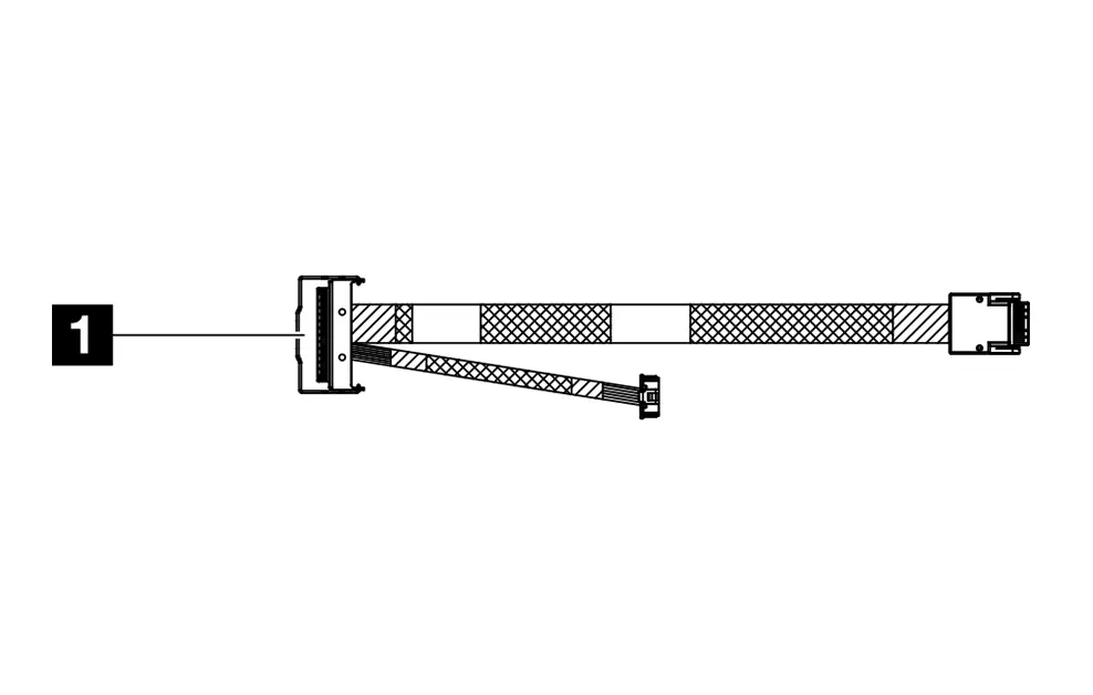 Кабел, Lenovo ThinkSystem SR650 V3/SR655 V3 M.2 RAID B540i-2i SATA/NVMe Cable Kit