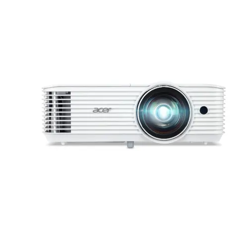 Мултимедиен проектор, Acer Projector S1287, DLP, Short Throw 0.6, XGA (1024x768), Max WUXGA (1920x1200), 4000 ANSI Lumens, 20,000:1 Dynamic Black, HDMI 3D Ready, 2x HDMI (1.4b), DC Out (5V/1A, USB-A), RS232, Speaker 16W, Bluelight Shield, 3.1 kg, 3Y, White - image 1