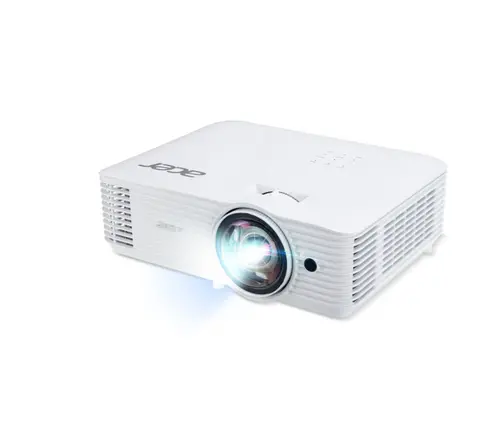 Мултимедиен проектор, Acer Projector S1287, DLP, Short Throw 0.6, XGA (1024x768), Max WUXGA (1920x1200), 4000 ANSI Lumens, 20,000:1 Dynamic Black, HDMI 3D Ready, 2x HDMI (1.4b), DC Out (5V/1A, USB-A), RS232, Speaker 16W, Bluelight Shield, 3.1 kg, 3Y, White