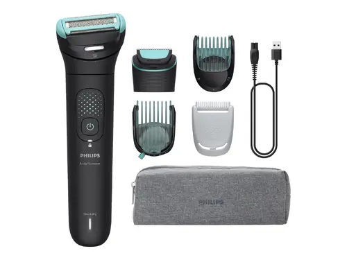 PHILIPS Αδιάβροχο ξυριστικό σώματος Series 7000 Σύστημα ξυρίσματος Triple Protect 120λεπ. ασύρματη λειτουργία με 1 ώρα φόρτιση - 1