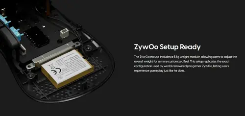 Pulsar професионална геймърска мишка Wireless Gaming Mouse ZywOo The Chosen Mouse Size1 Black 8K - image 10