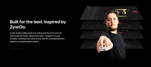 Pulsar професионална геймърска мишка Wireless Gaming Mouse ZywOo The Chosen Mouse Size1 Black 8K - image 11