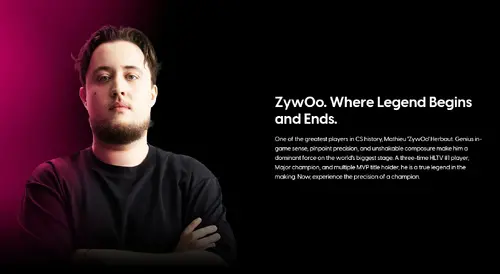 Pulsar професионална геймърска мишка Wireless Gaming Mouse ZywOo The Chosen Mouse Size1 Black 8K - image 7