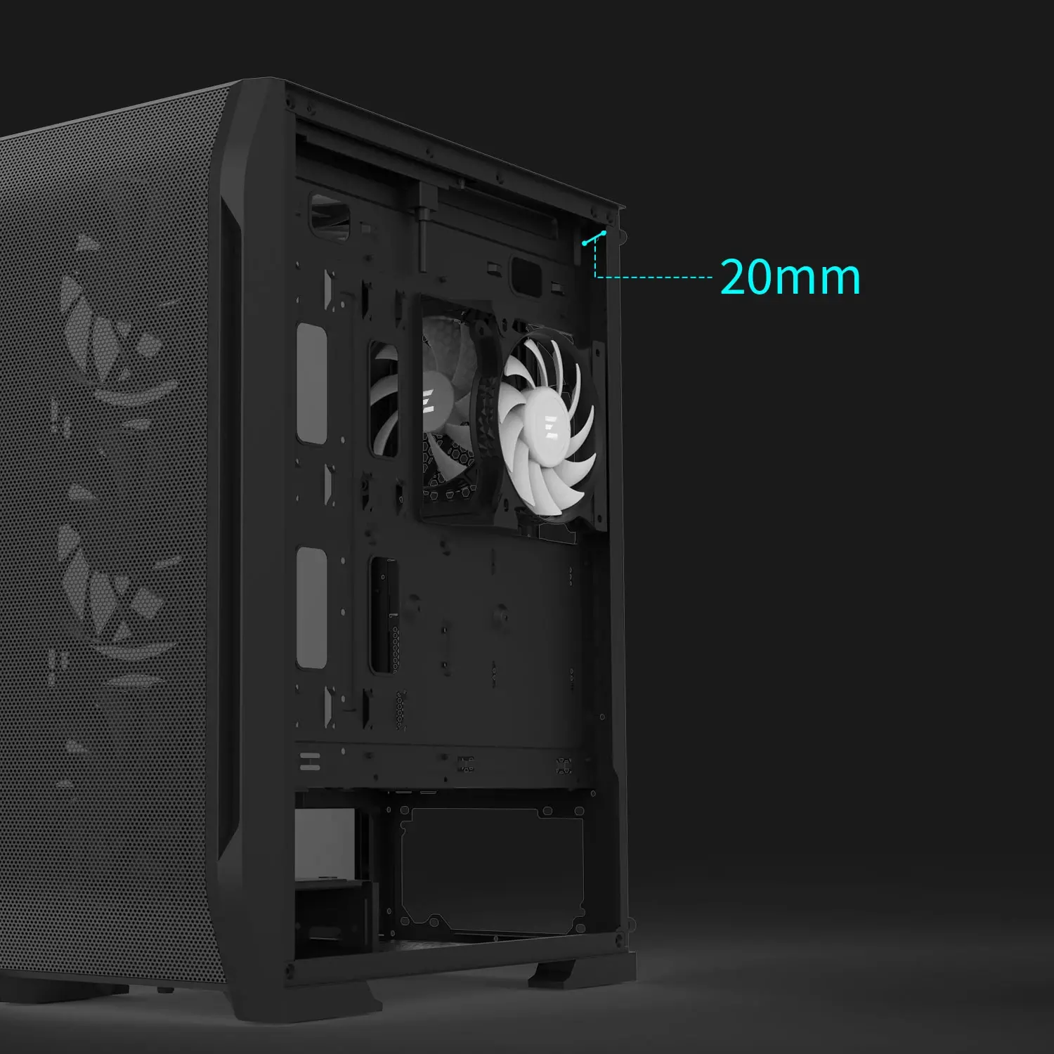 Zalman кутия за компютър Case ATX - N7 PLUS - 7 fans included, Tempered Glass - image 12