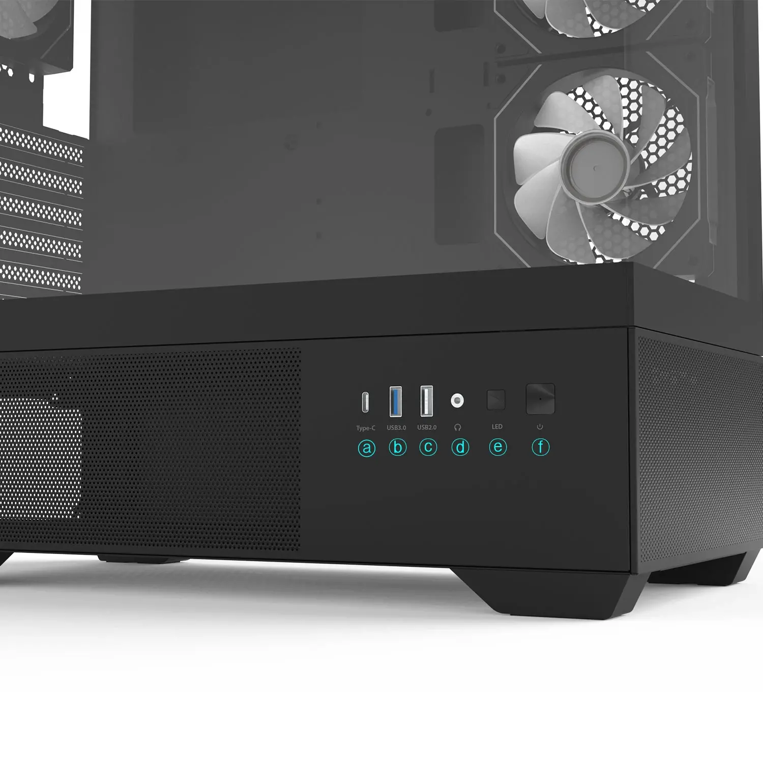 Zalman кутия Case ATX - Chronix BLACK - 3 x 120 mm A-RGB, USB-C, Tempered Glass - image 14