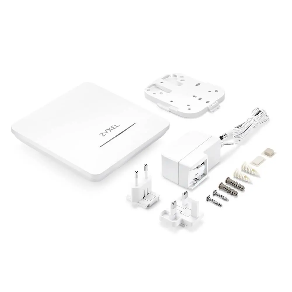 Аксес-пойнт, ZyXEL NWA50BEPRO, BE6500, (2.4GHz: 2x2:2, 5GHz or 6GHz: 2x2:2) MU-MIMO, Dual Radio 2.4 and 5 or 6GHz, 1 x 2.5G LAN Ports, PoE+ (802.3at), Standalone/Nebula Cloud Including Power Adapter - image 3