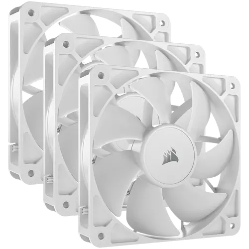 CORSAIR RS120 White, 120mm Fan, Triple Pack