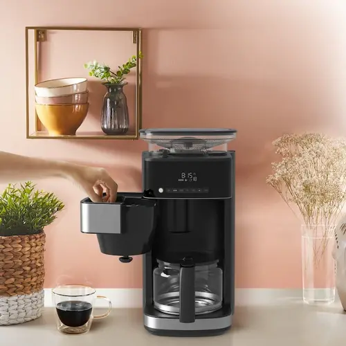 Кафемашина, Krups KM832810 Grind & Brew, metalic grinder, 3 grinding settings, digital display, timer, 1.25L - image 11