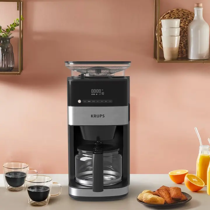 Кафемашина, Krups KM832810 Grind & Brew, metalic grinder, 3 grinding settings, digital display, timer, 1.25L - image 13