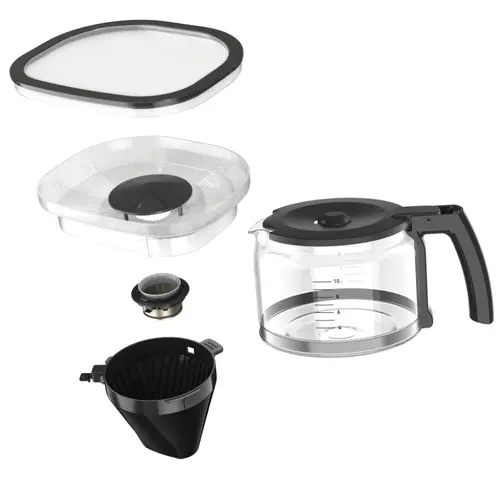 Καφετιέρα, Krups KM832810 Grind & Brew, μεταλλικός μύλος, 3 ρυθμίσεις άλεσης, ψηφιακή οθόνη, χρονοδιακόπτης, 1.25L - 7