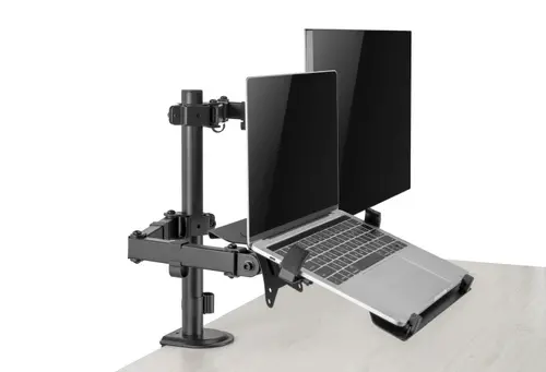 Gembird Стойка за монитор с лаптоп стойка Monitor Mount with Laptop holder - MA-DA-03 - image 1
