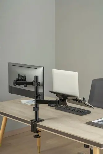 Gembird Стойка за монитор с лаптоп стойка Monitor Mount with Laptop holder - MA-DA-03 - image 3