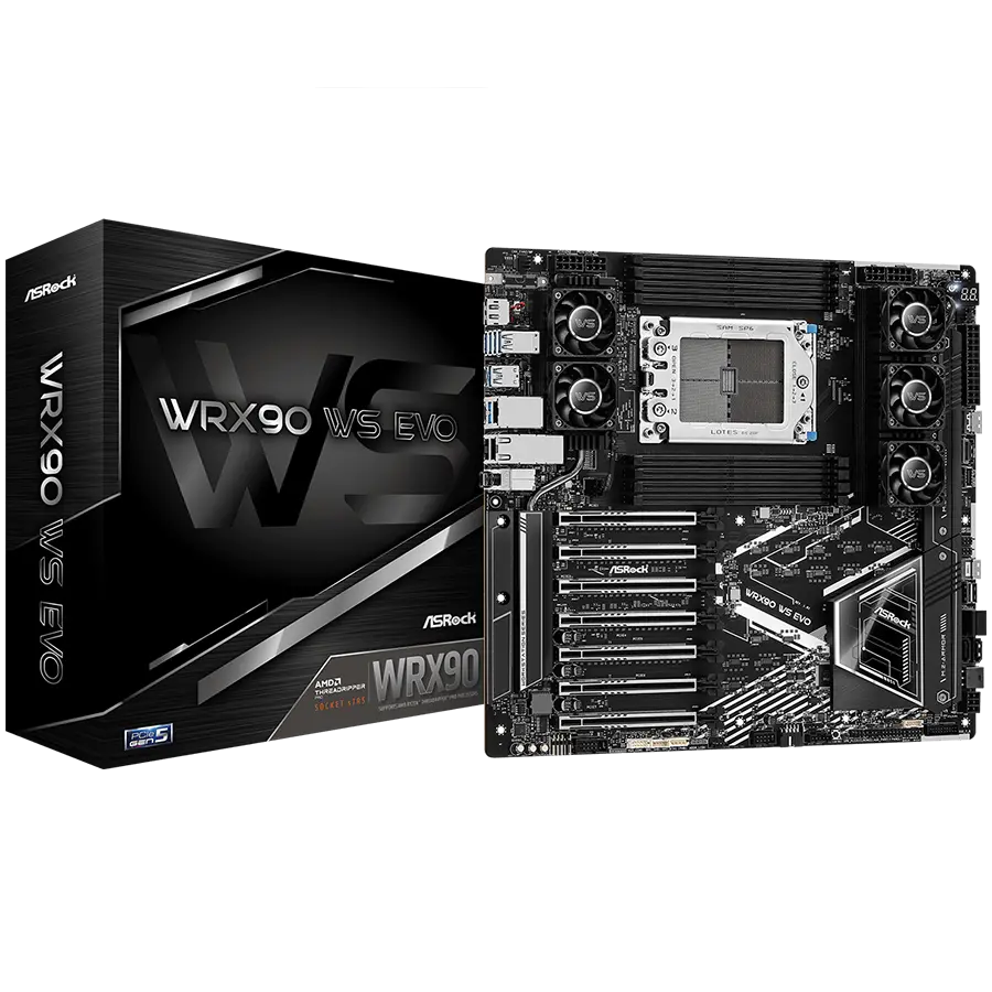Μητρική πλακέτα ASROCK WRX90 WS EVO, Socket sTR5, ATX, 8xDDR5