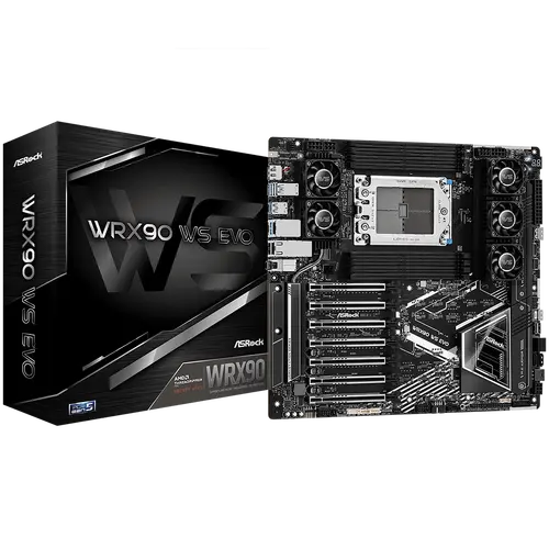 Дънна платка ASROCK WRX90 WS EVO, Socket sTR5, ATX, 8xDDR5