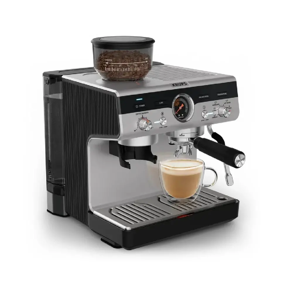 Кафемашина, Krups XP801T10 Esp Pump+Grinder Precision - image 1