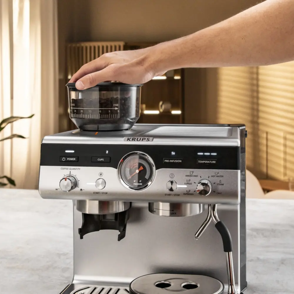 Кафемашина, Krups XP801T10 Esp Pump+Grinder Precision - image 4