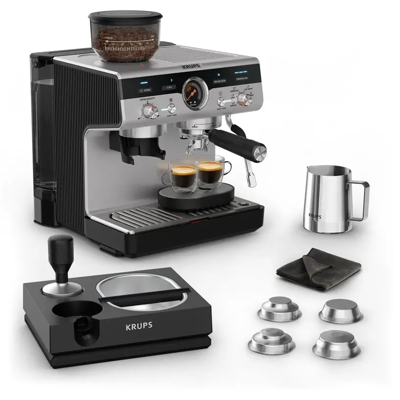 Кафемашина, Krups XP804T10 Esp Pump+Grinder Precision Plus