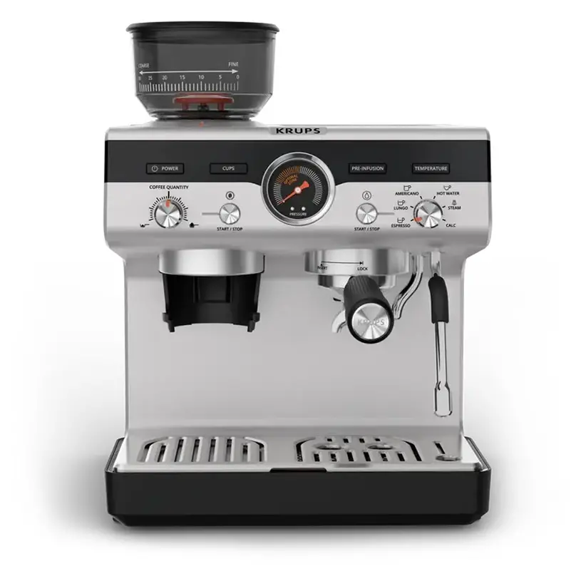 Кафемашина, Krups XP804T10 Esp Pump+Grinder Precision Plus - image 1