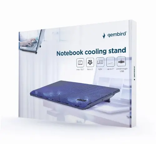 Gembird Охладител за лаптоп Notebook Cooler NBS-2F15-05 15.6"- black - image 6