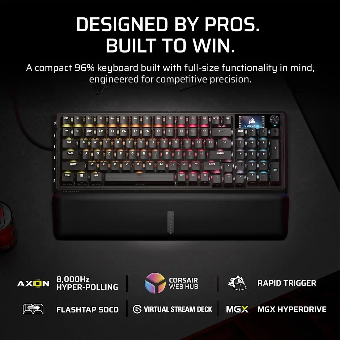 Corsair VANGUARD PRO 96-MGX, Gaming Keyboard, Black - image 1