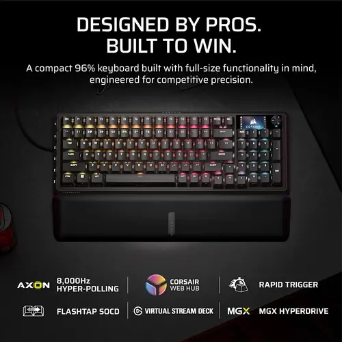 Corsair VANGUARD PRO 96-MGX, Gaming Keyboard, Black - image 1